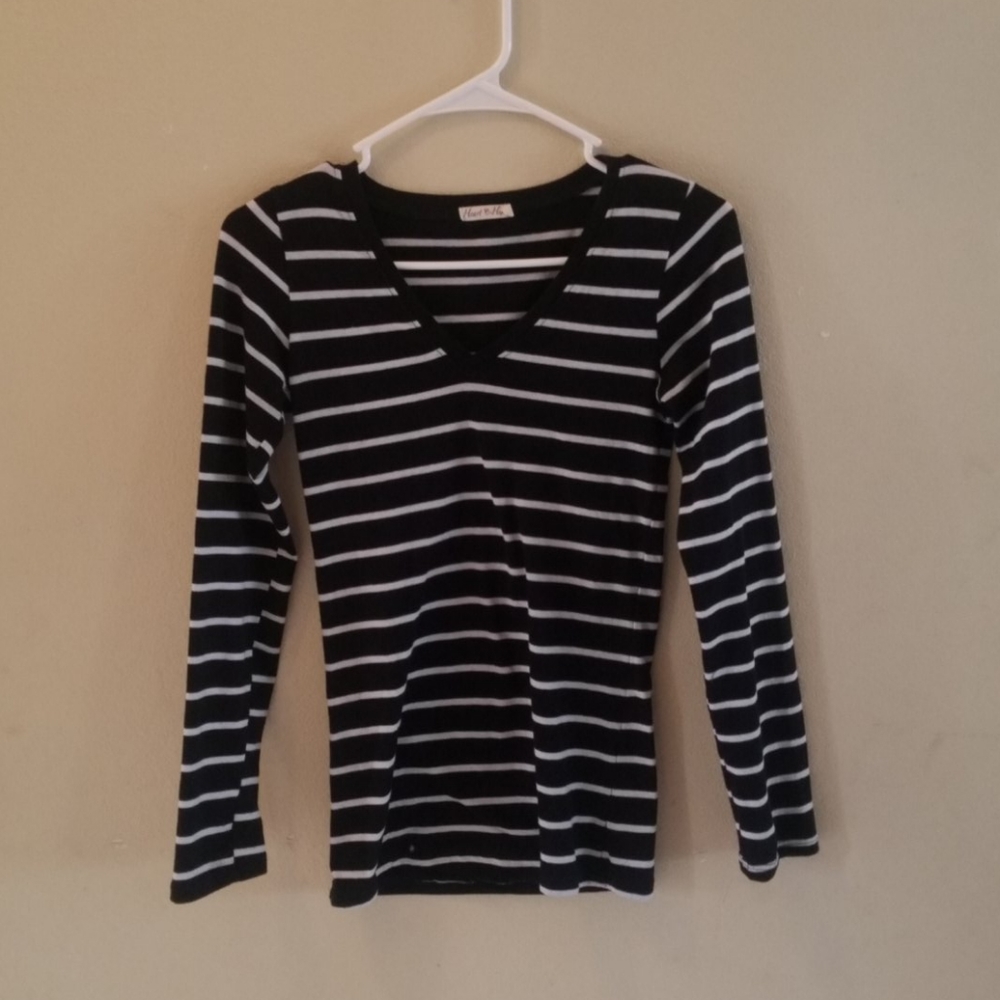 Black And White Stripped Shirt